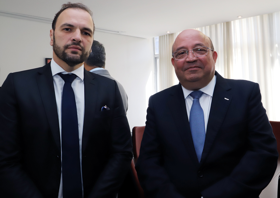 O novo superintendente da PF em Minas (esq) e o diretor de Segurança do TCEMG (Dir) / Foto: Thiago Rios Gomes